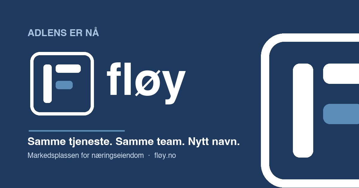 Adlens er nå Fløy — samme tjeneste, nytt navn