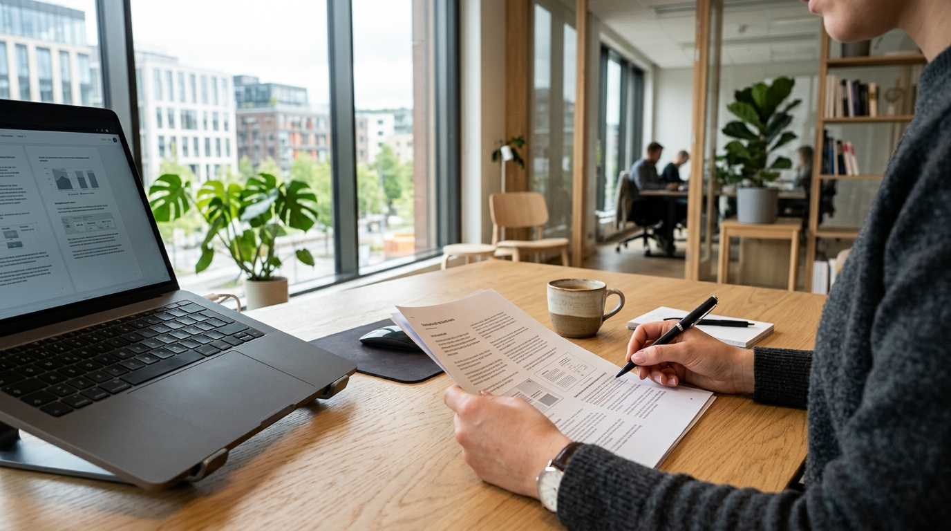 Sjekkliste før du signerer næringsleiekontrakt