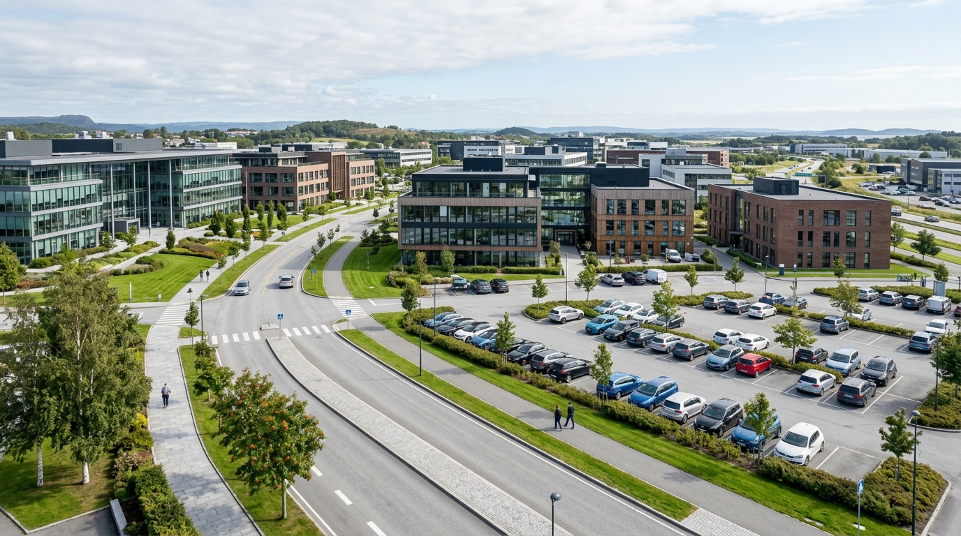 Næringslokaler til leie i Sandnes: guide 2026 (sentrum, Forus, Lura)